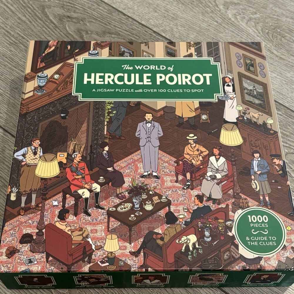 The World of Hercule Poirot 1000 Piece Clue Puzzle Laurence King Mystery‎